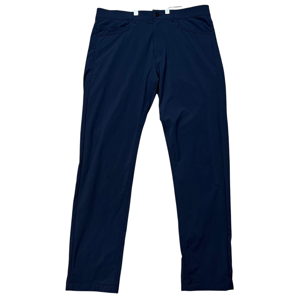 Western Rise Evolution Pant Mens 34x32/34 Navy Blue Slim Fit Stretch Flat Front
